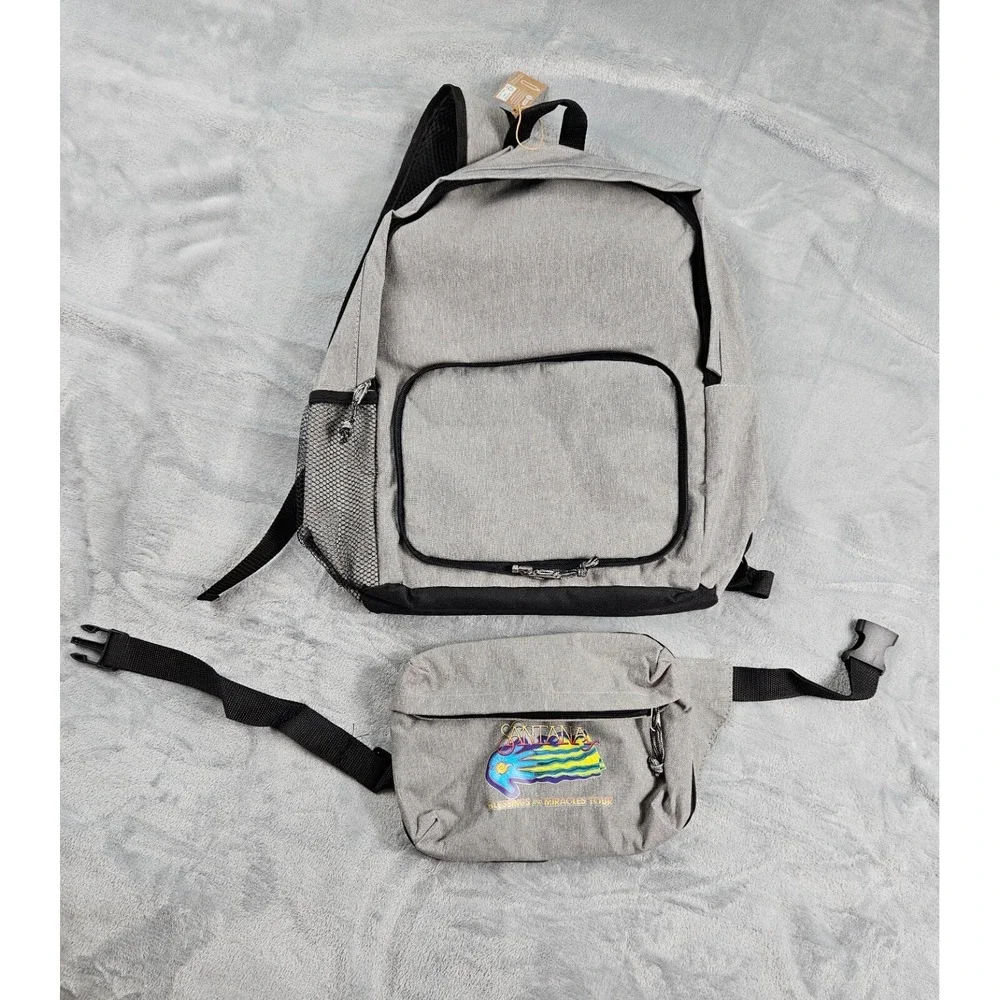 Santana‎ Blessings & Miracles Tour Backpack & Fanny Pack NWOT Carlos Santana